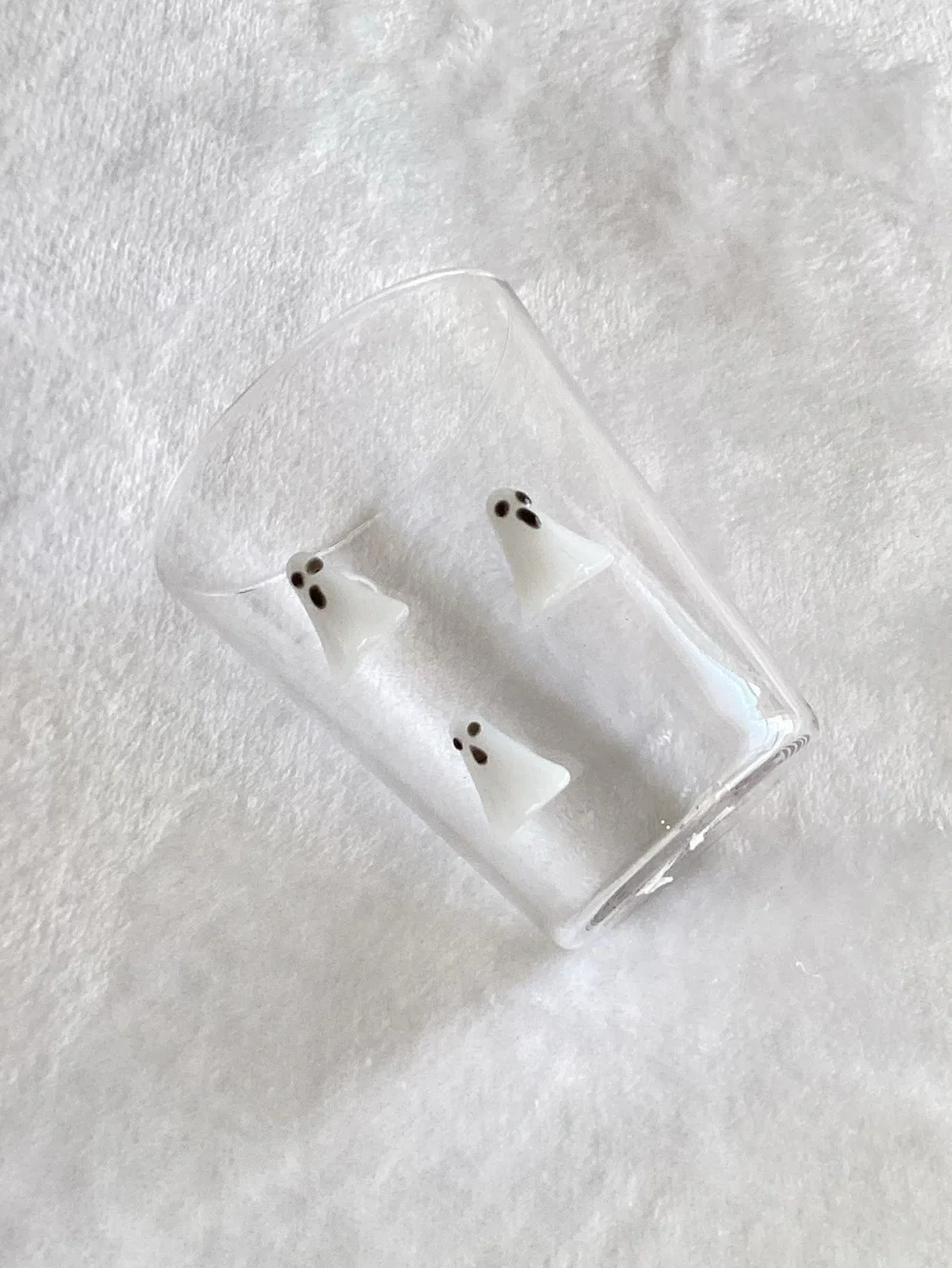 Anthropologie 3D Icon Juice Glass New Halloween Ghosts